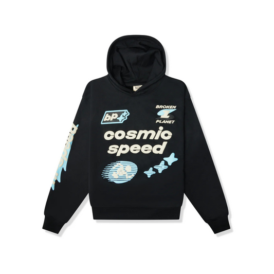Broken Planet Cosmic Speed Hoodie Midnight Black
